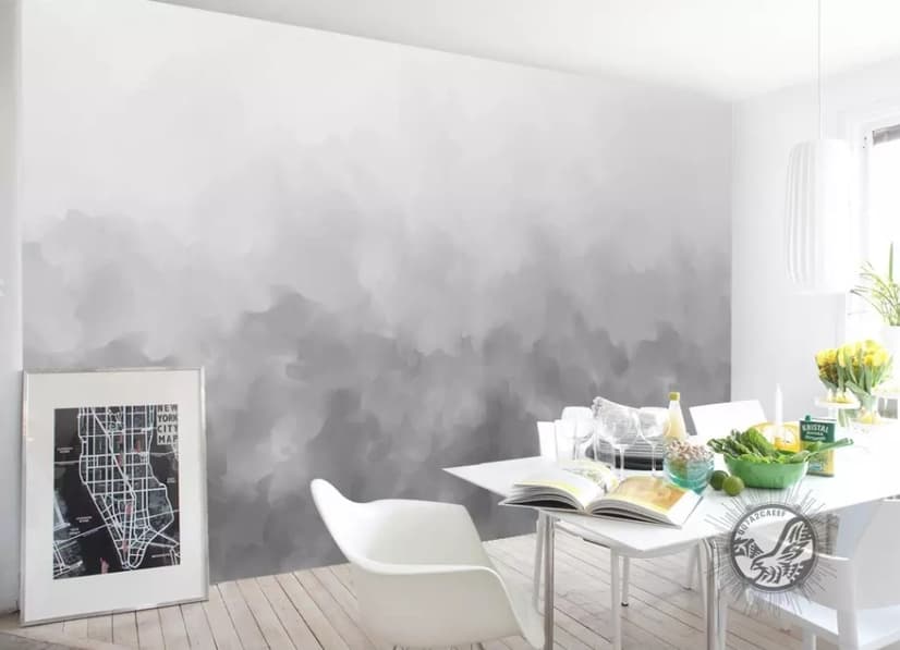 Dark Smoke Wallpaper Mural