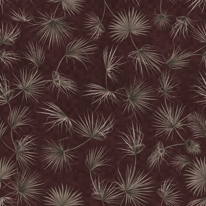 Tropical Palm Leaf and Birds Wallpaper Mural
