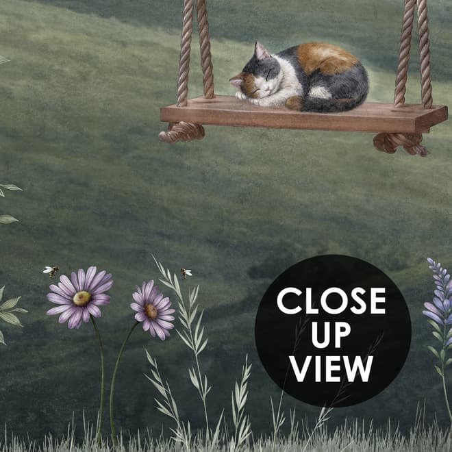 Kids Forest Animals Landscape Wallpaper Mural