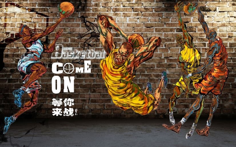 Sport Basketball Player Wallpaper Mural