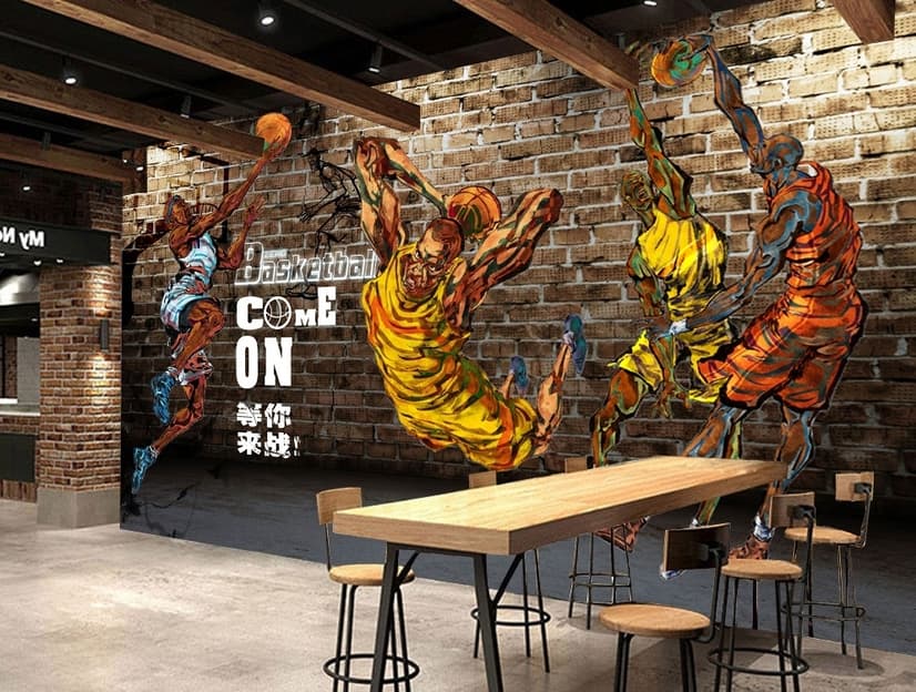 Sport Basketball Player Wallpaper Mural