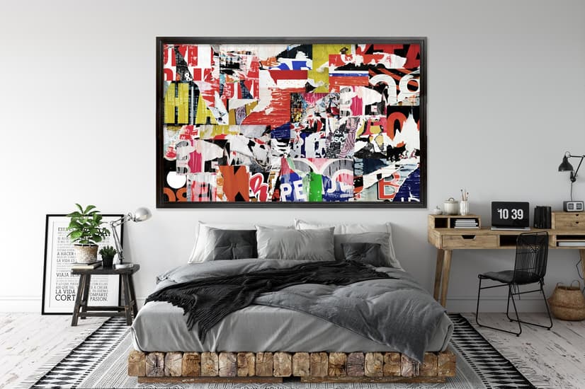 Street Collage Art Wallpaper Mural