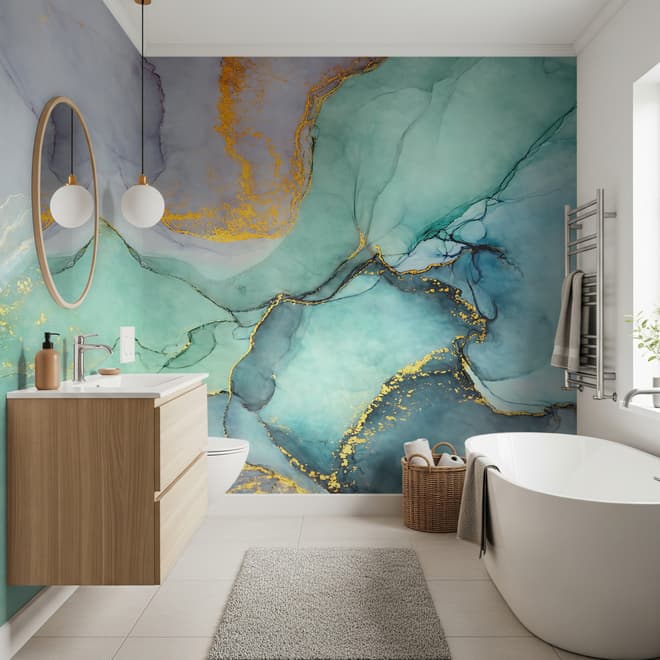 Colorful Marble Wallpaper Mural