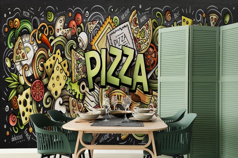 Pizza Food Wallpaper Mural 