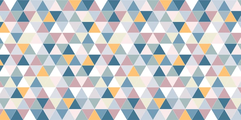 Geometric Style Colorful Triangle Wallpaper Mural