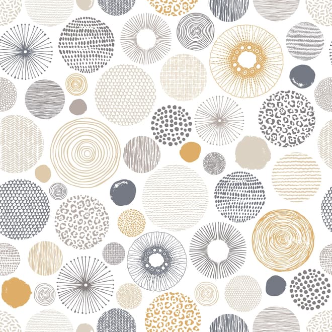 Fancy Abstract Circles Wallpaper Mural