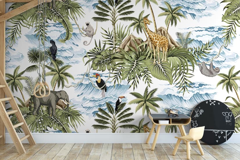 Papier peint panoramique tropical paradise