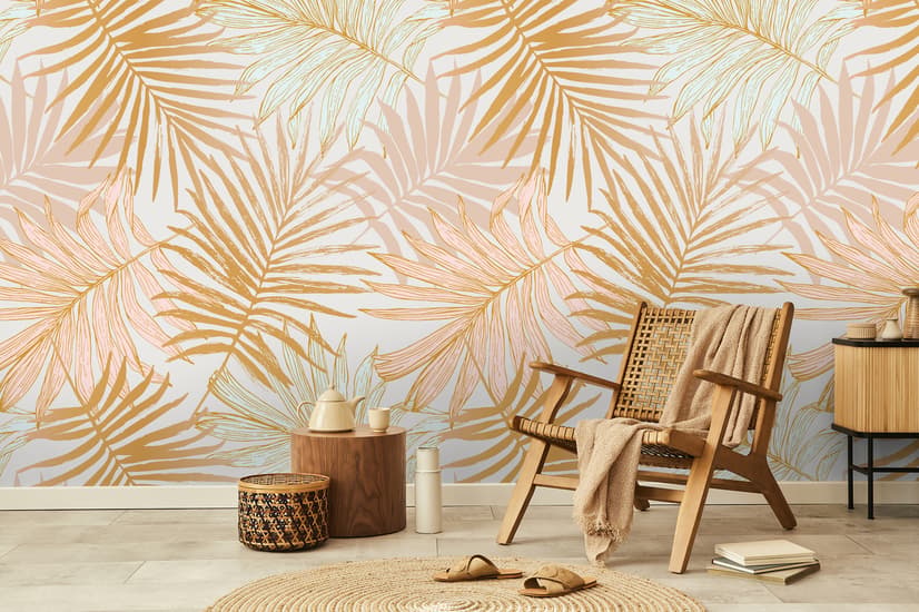 Lux Exotic Style Tropical Leaf Wallpaper Mural