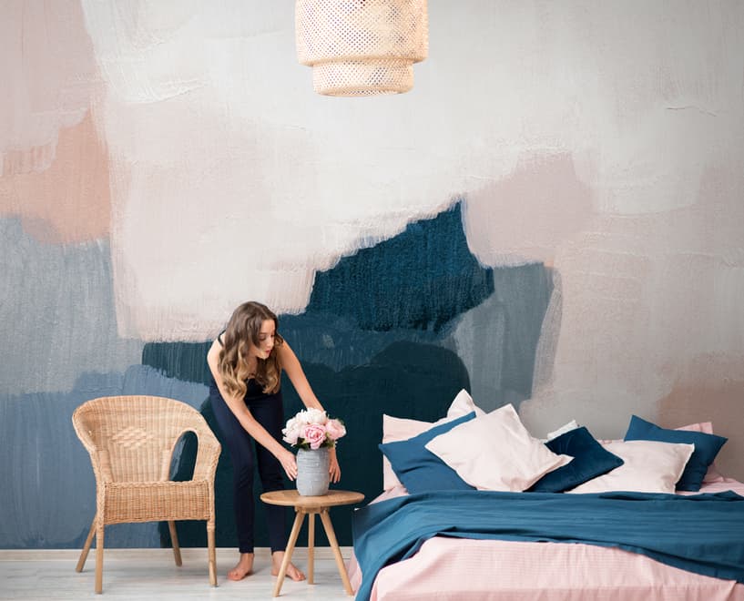 Abstract Modern Color Paint Wallpaper Mural