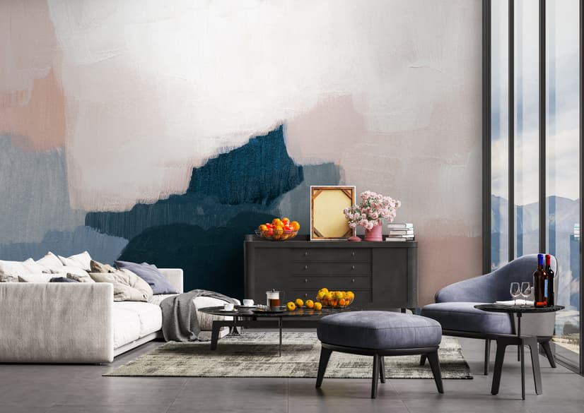 Abstract Modern Color Paint Wallpaper Mural