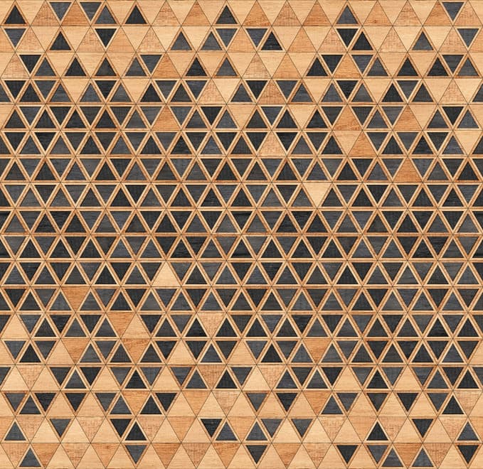 Geometric Triangle Shape Wood Texture Effect Wall Mural 