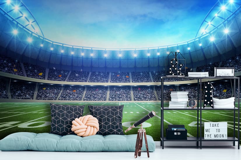 Football Sport Stadium Wallpaper Mural