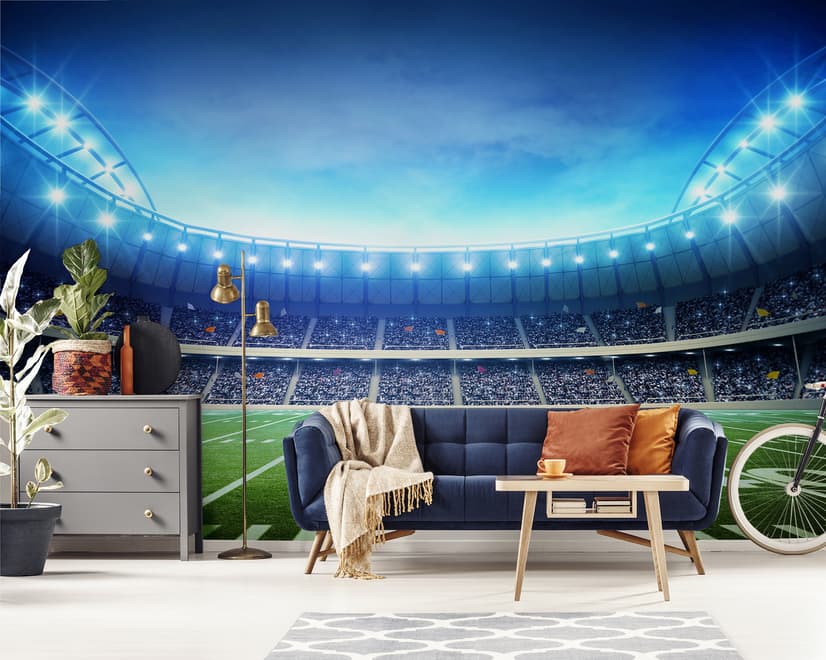 Football Sport Stadium Wallpaper Mural