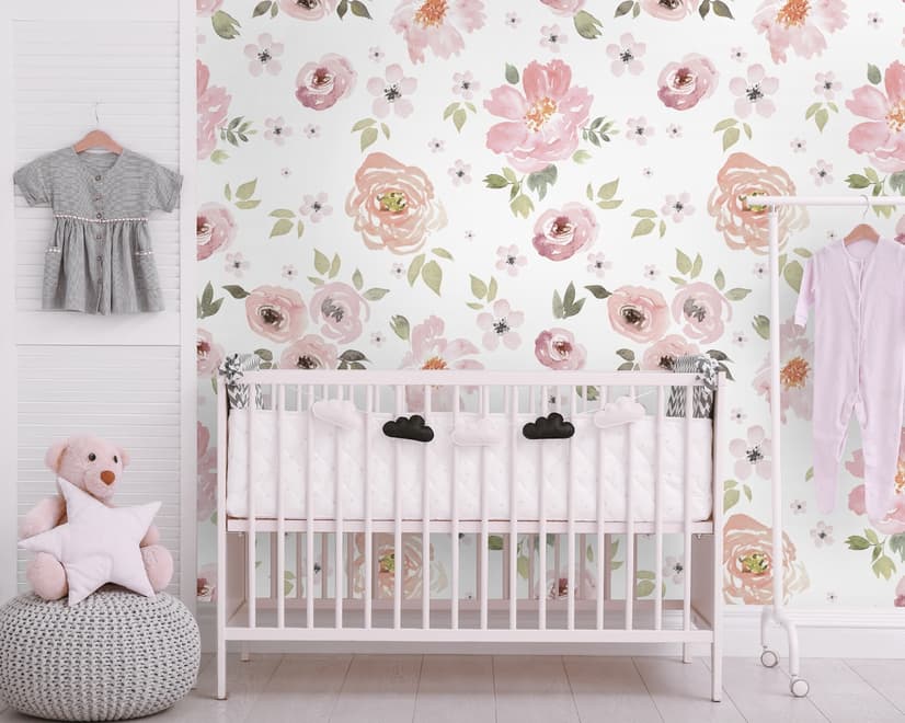 Nursery Watercolor Nursery Wallpaper Mural