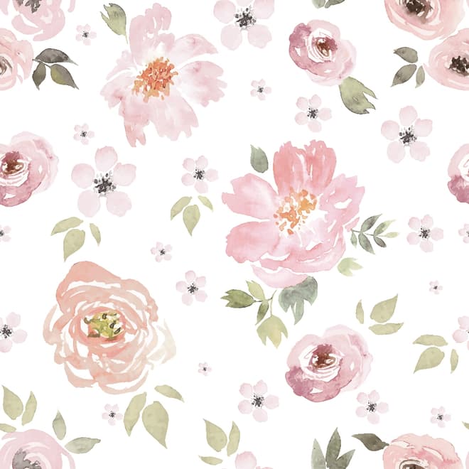 Nursery Watercolor Nursery Wallpaper Mural
