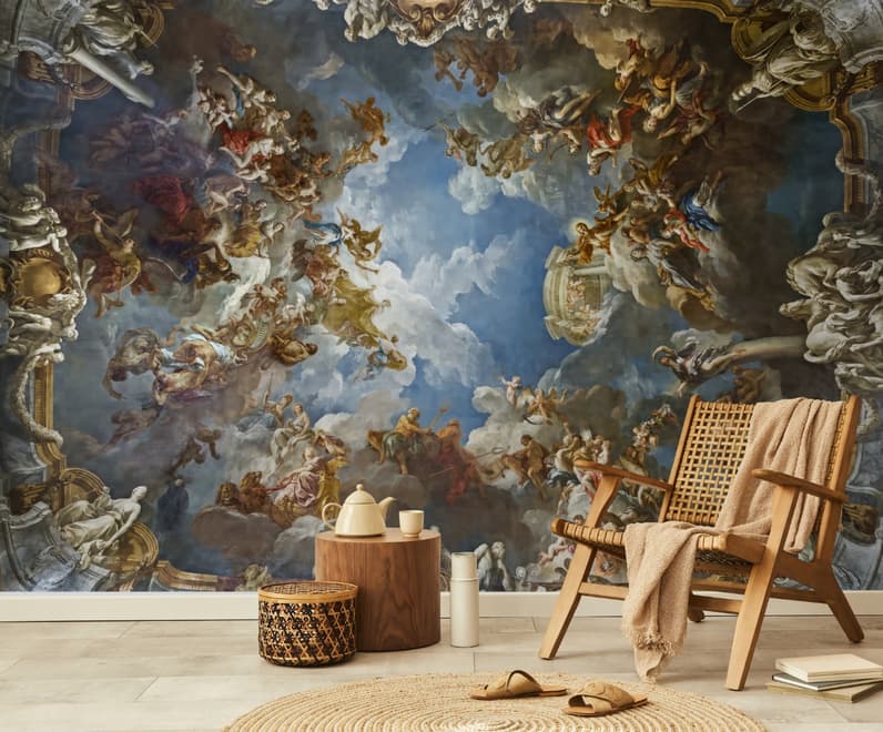 L'Apothéose d'Hercule par Francois Lemoyne Papier peint panoramique