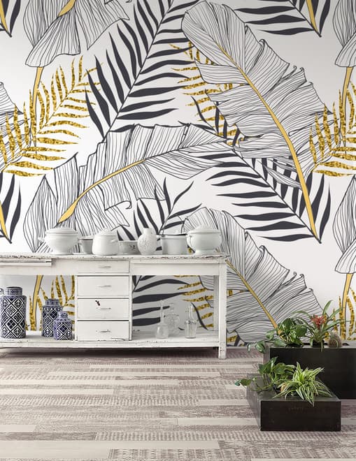 Tropical Leaf Wallpaper Mural