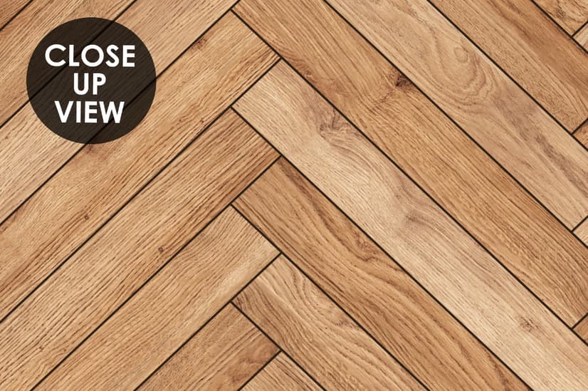 Herringbone Wood Texture Effect Wallpaper Mural