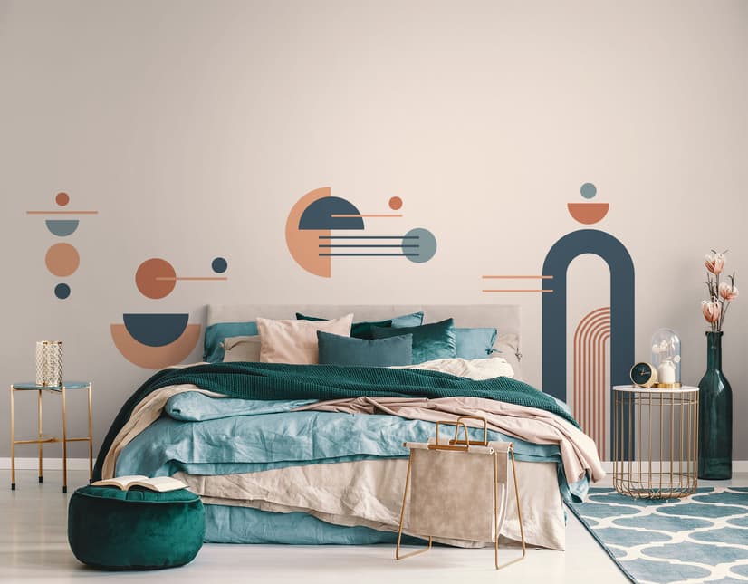 Arche géométrique avec formes Stickers muraux Sticker
