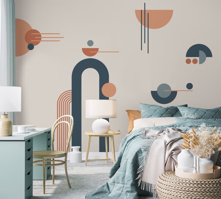 Arche géométrique avec formes Stickers muraux Sticker