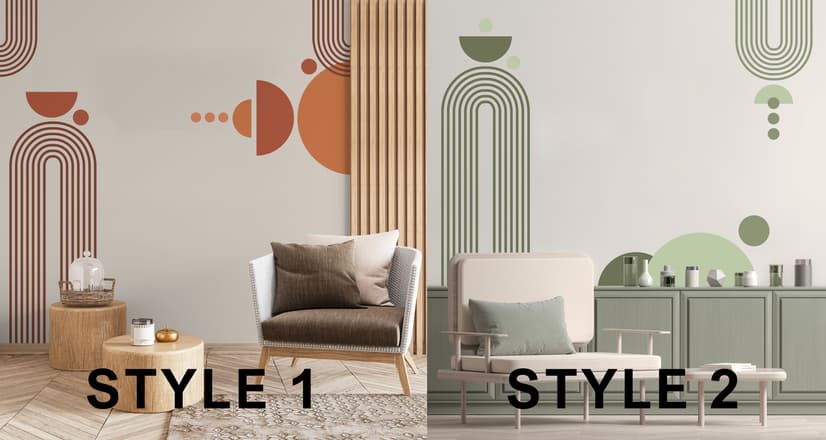 Geometric Arch Wall Decal Sticker