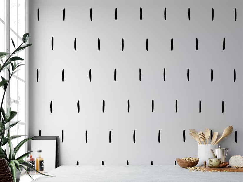 Geometric Black Line Wall Decal Sticker