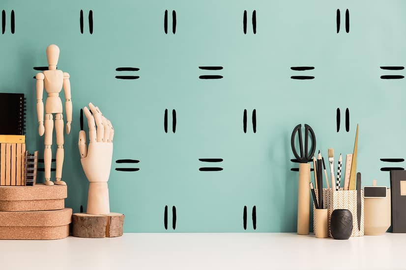 Geometric Black Line Wall Decal Sticker