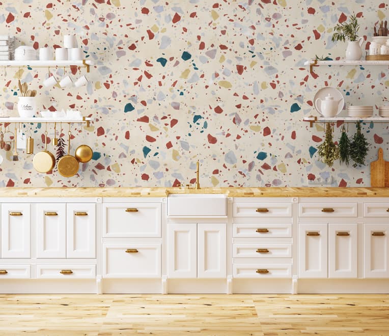 Soft Terrazzo Wallpaper Mural
