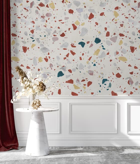 Soft Terrazzo Wallpaper Mural