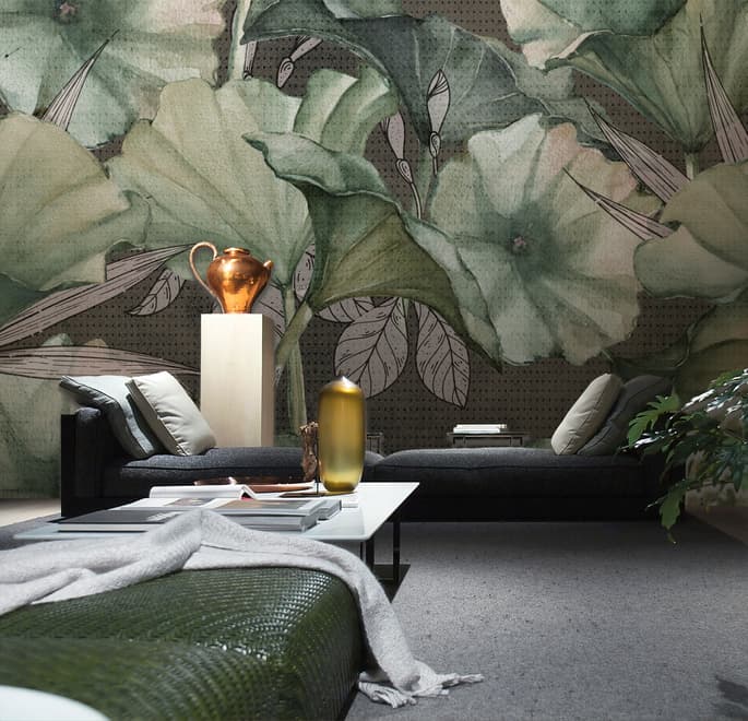 Lotus Leaf Wallpaper Mural