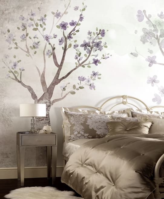 Aquarell Magnolien Fototapete