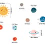 Kids Wall Decal Sun and Planets Wall Decals