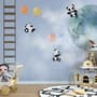 Cartoon Pandas in the Sky Wallpaper Mural