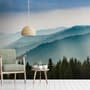 Foggy Mountains Landscape Wallpaper Mural