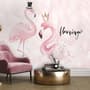 Powder Pink Flamingo Wallpaper Mural