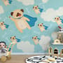 Cartoon Pet Dog Pattern Wallpaper Mural