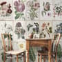 Vintage Blumen Keramik-Kunst Fototapete
