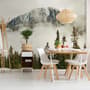 Snowy Mountain Landscape Wallpaper Mural