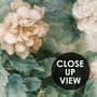 Vintage Floral and Green Leaf Wallpaper Mural
