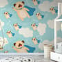 Cartoon Pet Dog Pattern Wallpaper Mural