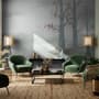 Misty Forest Autumn Landscape Wallpaper Mural