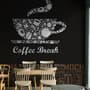 Coffee Mocha Typography Wallpaper Mural