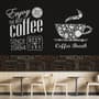 Coffee Mocha Typography Wallpaper Mural