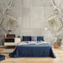 3D Embossed Look Marble Sunflower Wallpaper Mural