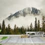 Snowy Mountain Landscape Wallpaper Mural