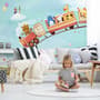 Cartoon Animals in the Amusement Park Wallpaper Mural