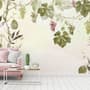 Soft Tropical Grape Trees and Durian Fruits Wallpaper Mural