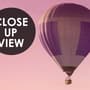 Serene Sunset Lavender and Balloon Landscape Wallpaper Mural