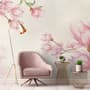 Aquarell Pink Magnolia Blüten Fototapete