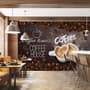 Coffee Beans with Mocha Wallpaper Mural